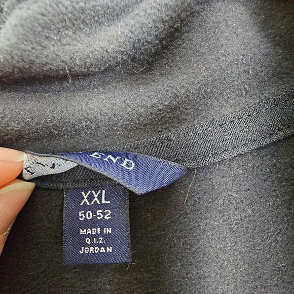 Lands End Sweater Fleece Sweater Men XXL Black Quarter Zip Sweater Men NEW - Picture 9 of 10